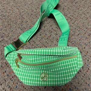 Green Checkered Fanny bag